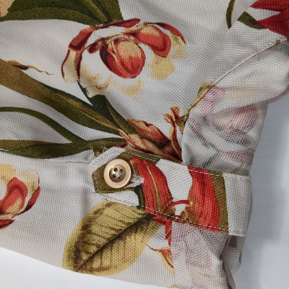 Chico's Floral Print Ankle Pants Size 1 - Picture 4 of 6